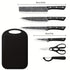Messer Set 7-teilig | 420er Edelstahl, Heavy-Duty mit Block & Zubehör